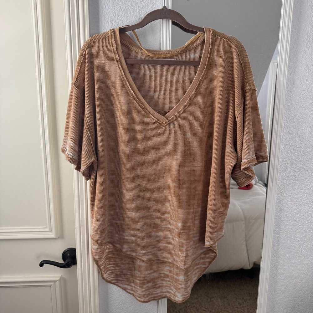 Oversized V-Neck Top